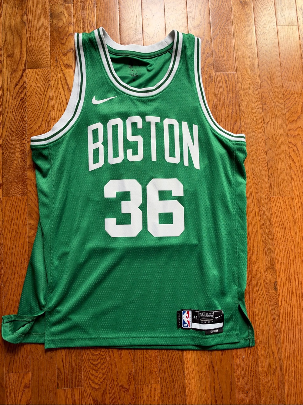 Nike Green Boston #36 Basketball Jersey